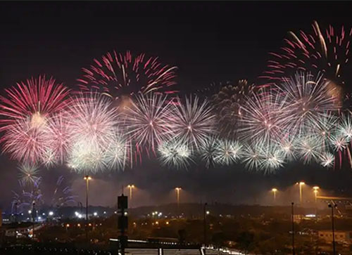 石阡县焰火晚会